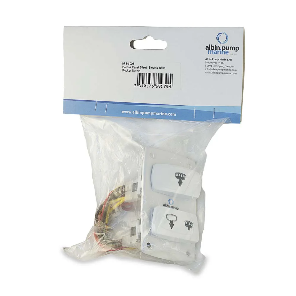 Kontrollpanel Albin Group Marine för Silent Elektrisk Toalett Rocker Switch