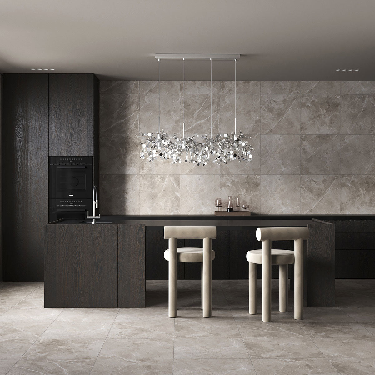 Klinker Tenfors Pulpis Mid Grey Marmor Matt 60x60