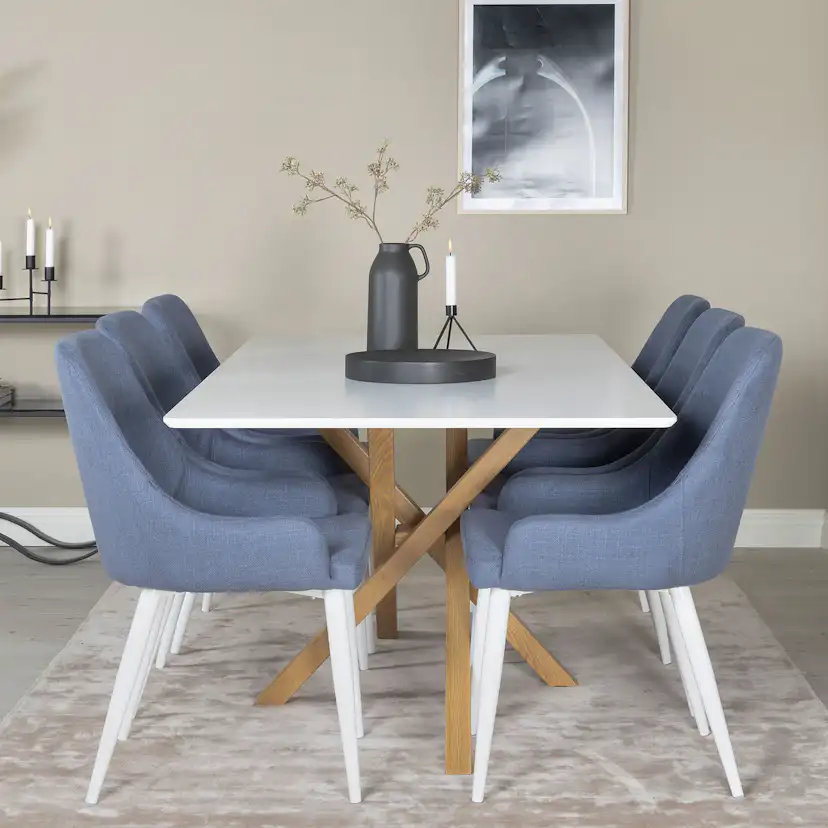 Matgrupp Venture Home Piazza med 6 Plaza stolar