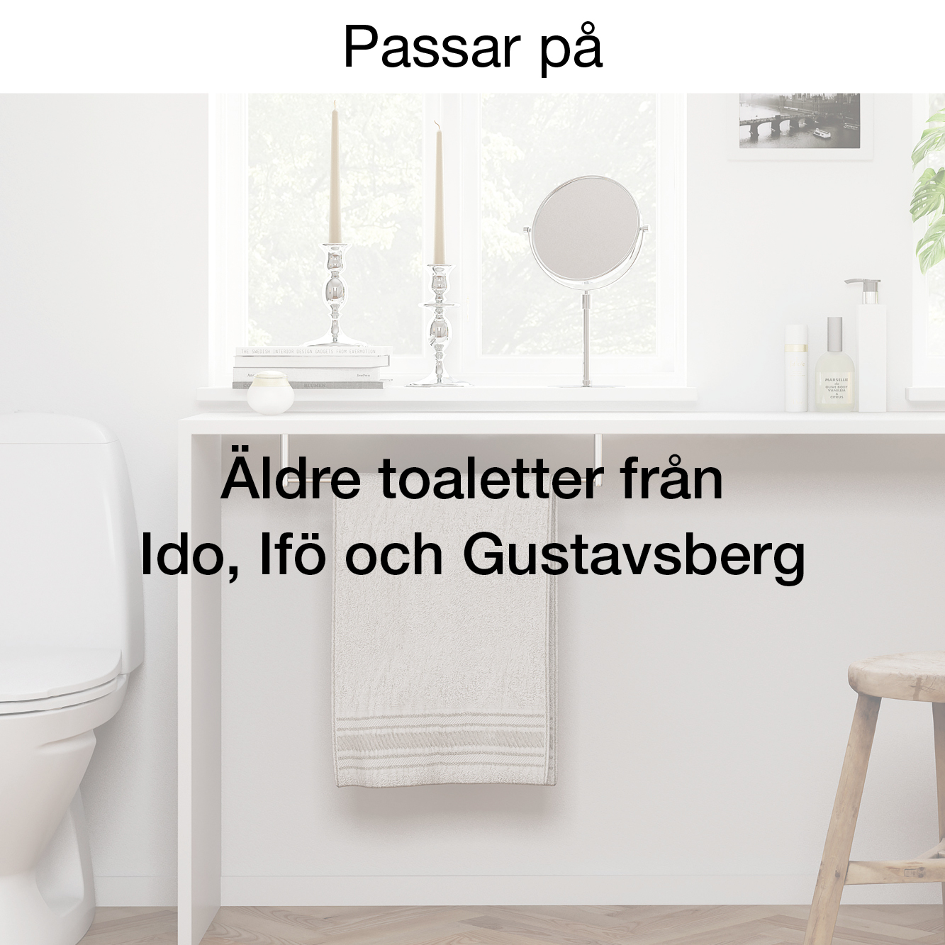 Toalettsits Pressalit Scandinavia PLUS 758 Hårdsits Vit