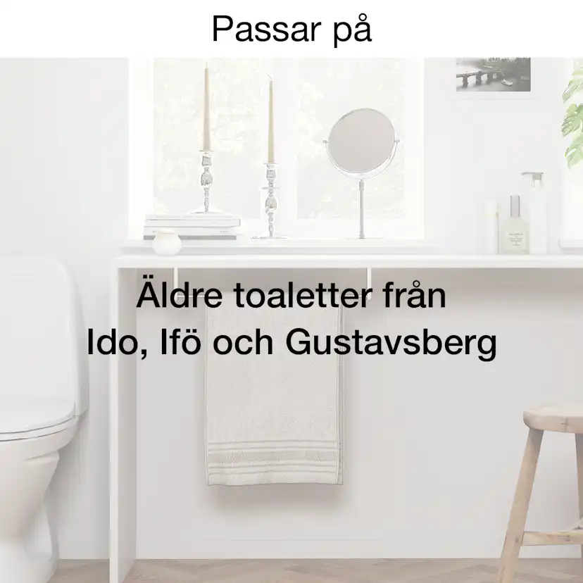 Toalettsits Pressalit Scandinavia PLUS 758 Hårdsits Vit