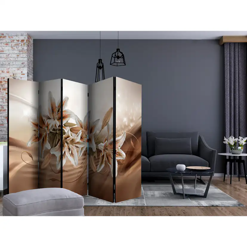 Rumsavdelare Arkiio Chocolate Lilies II 225x172 cm