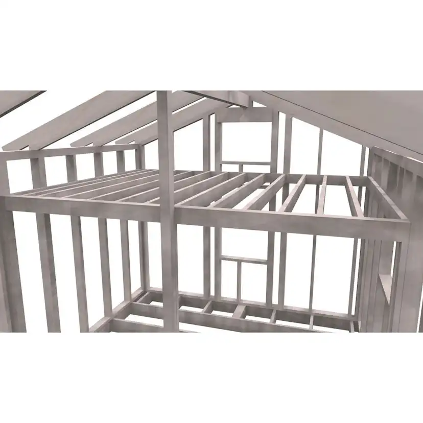Attefallsstomme Byggstommar 22 grader Med Loft 7200x3940 mm Färdiga Sektioner