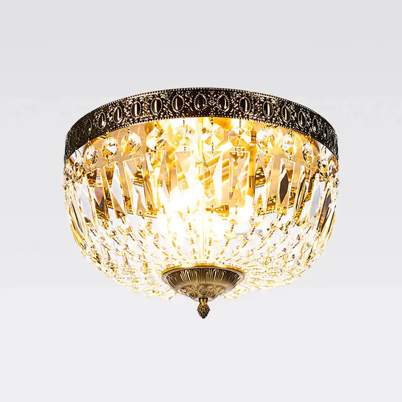 Kristallplafond Vesani Uppsala Mässing Ø40cm