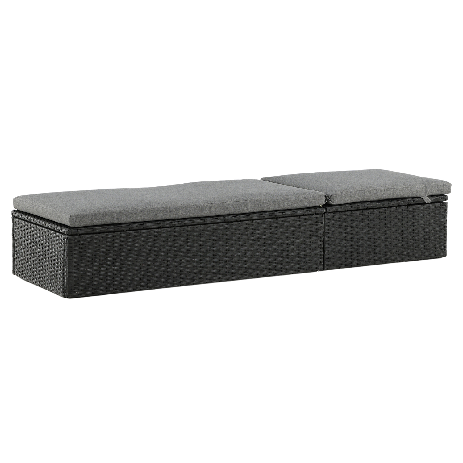Solsäng Venture Home Quad Svart Konstrotting Utomhus