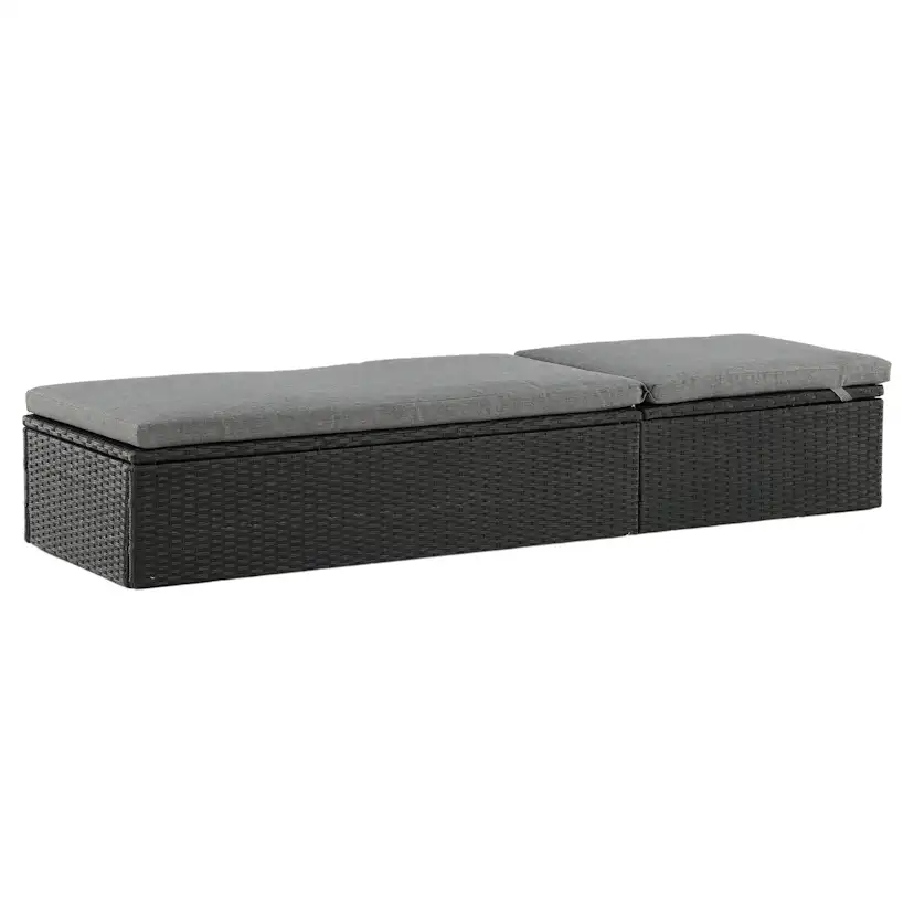 Solsäng Venture Home Quad Svart Konstrotting Utomhus