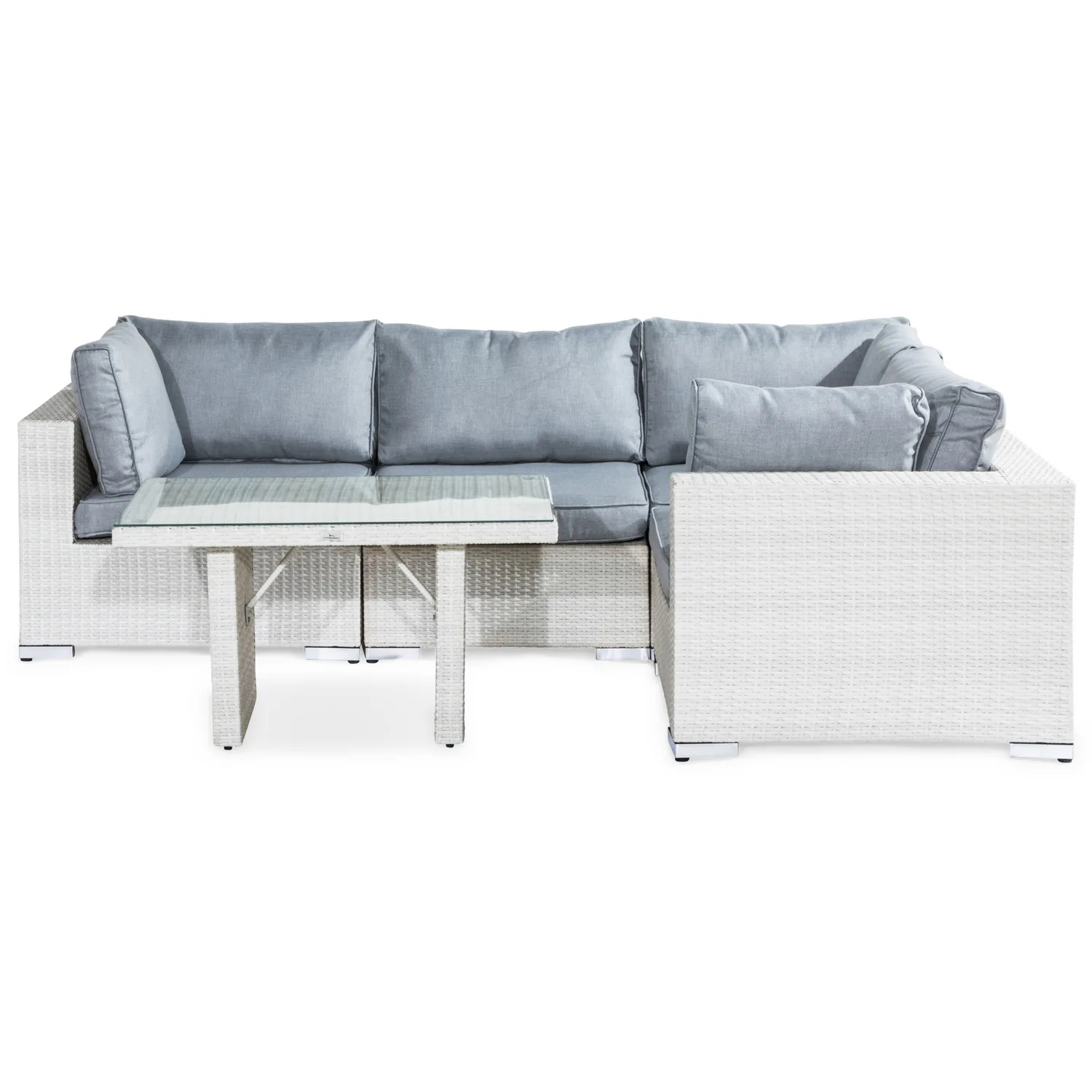 Loungegrupp Comfort Garden Bahamas 4-sits Hörn med Soffbord 100x60 och Armstöd Utomhus