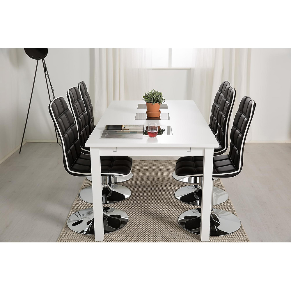 Matgrupp In Living Jasmin med 6 st Frida Stolar