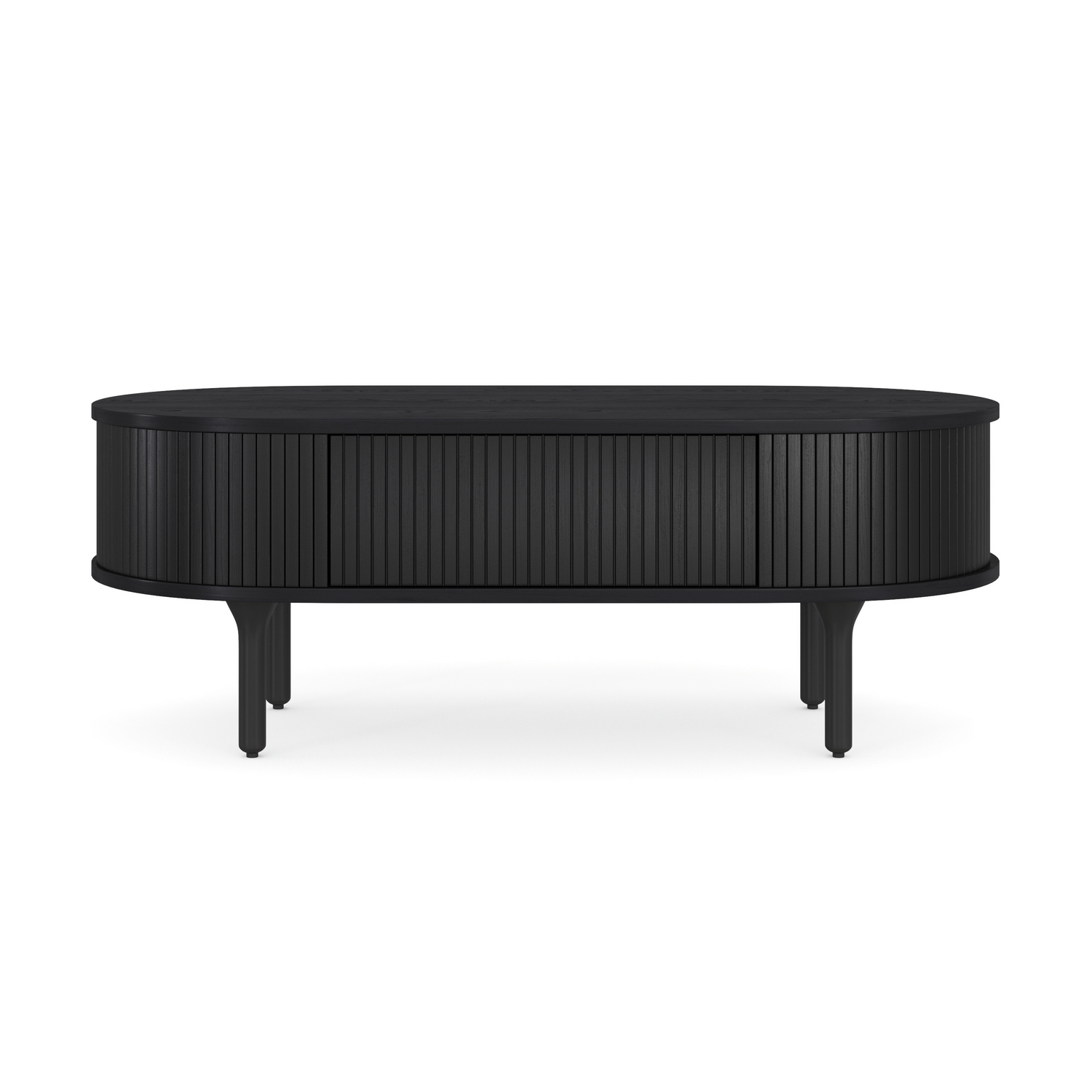 Soffbord Bark Noira Ovalt Bord med Förvaring 118cm