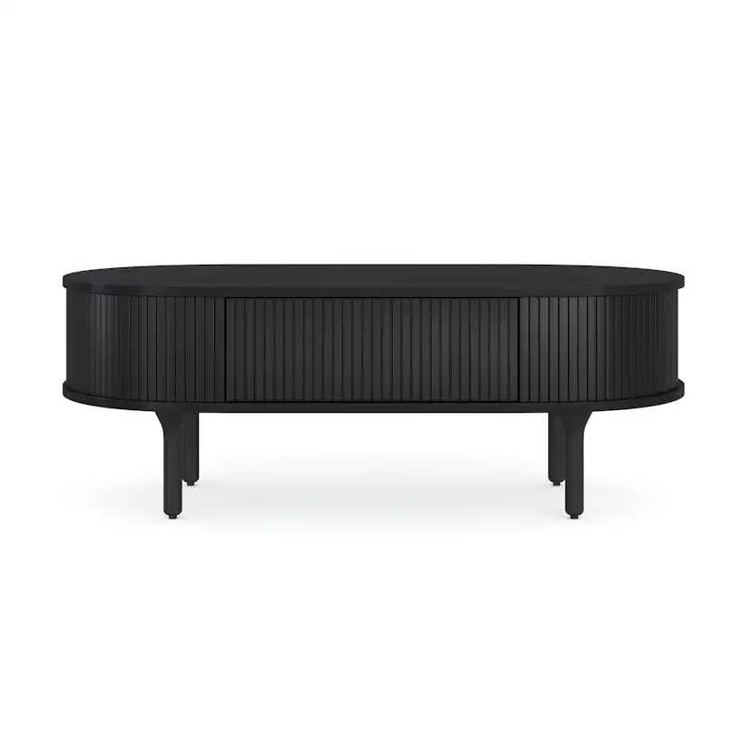 Soffbord Bark Noira Ovalt Bord med Förvaring 118cm