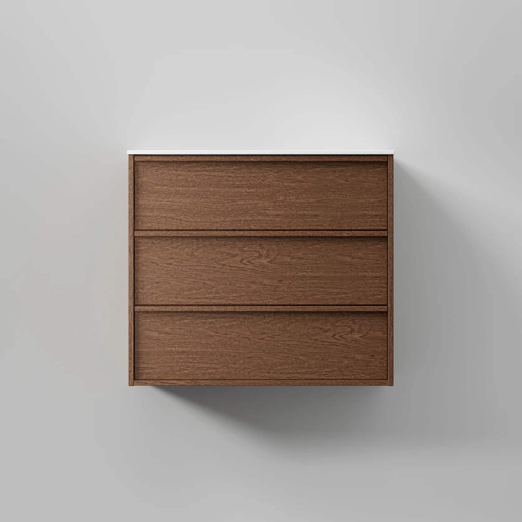 Kommod Terra Carve 80, Dark Oak, 3 Lådor Färg: Dark Oak, Bredd: 800 mm