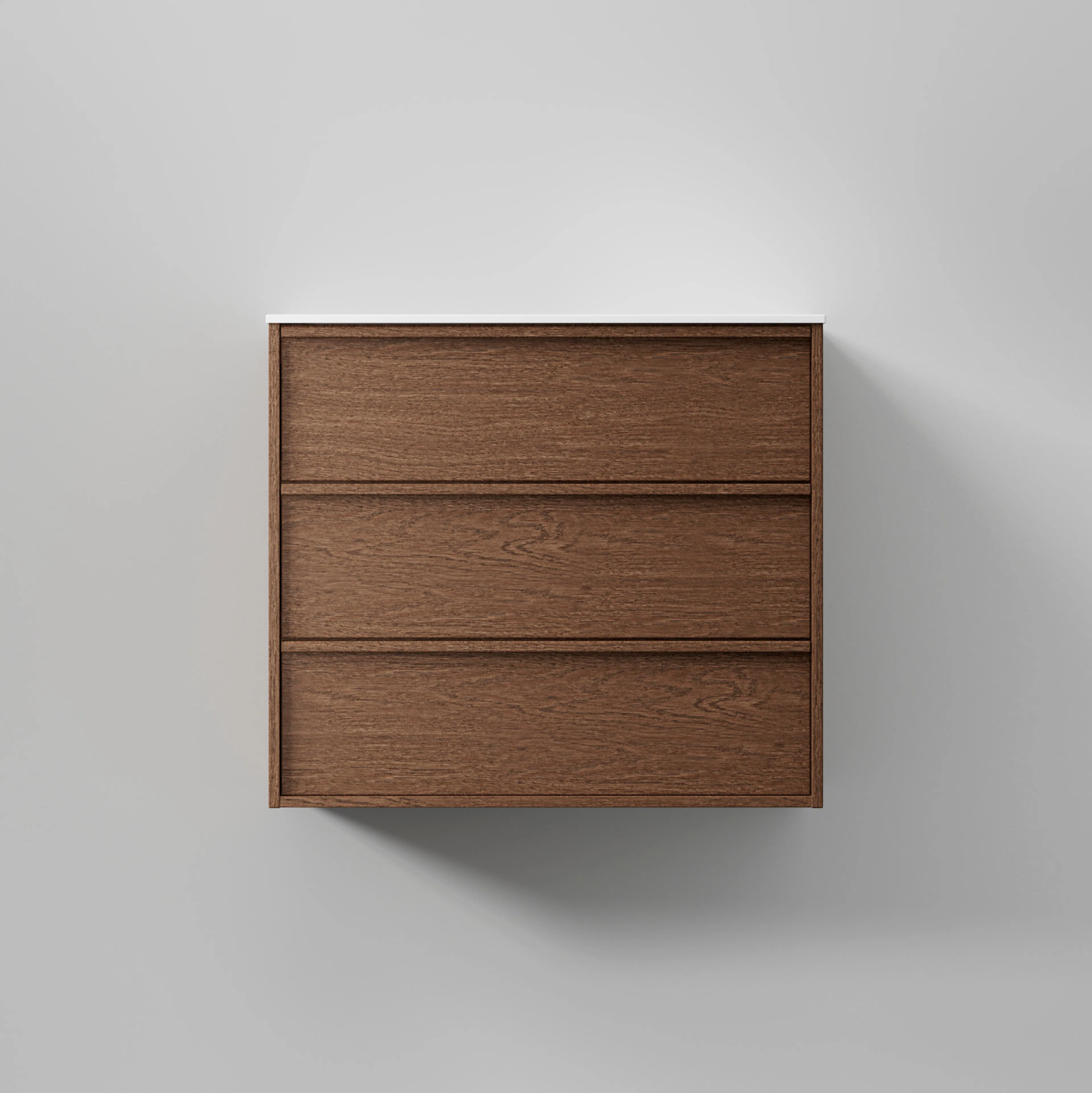 Kommod Terra Carve 80, Dark Oak, 3 Lådor Färg: Dark Oak, Bredd: 800 mm