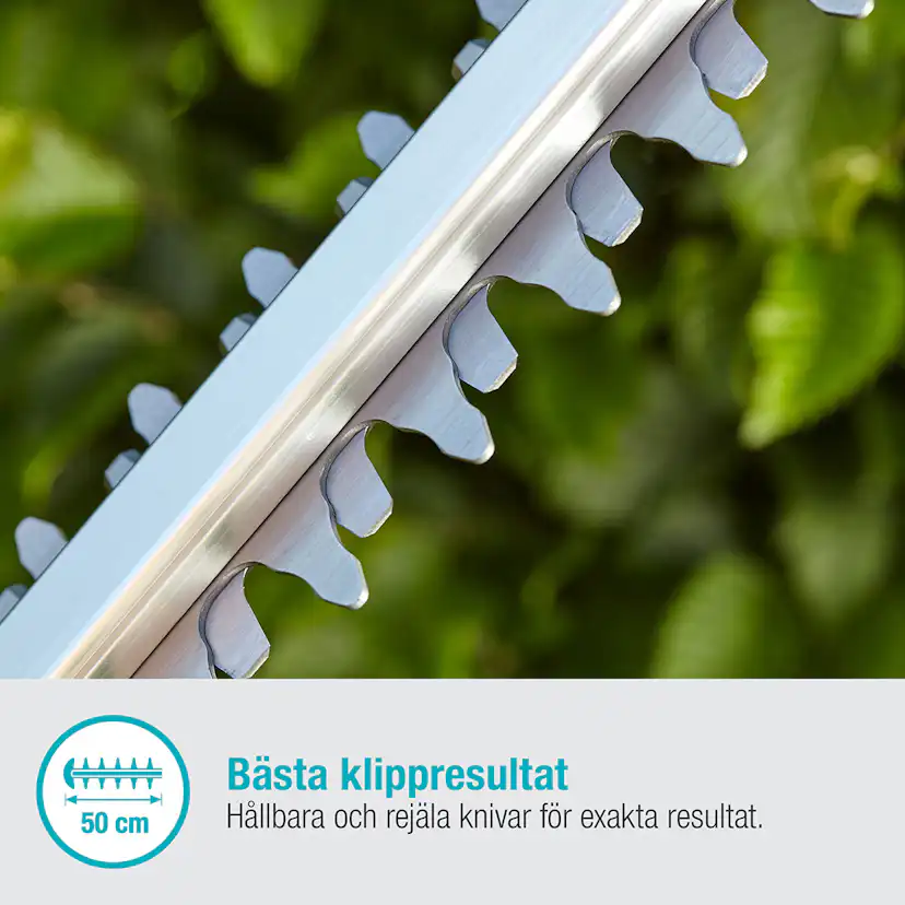 Häcksax Gardena ComfortCut 50/18V P4A Komplett (2,0Ah batteri + standardladdare)