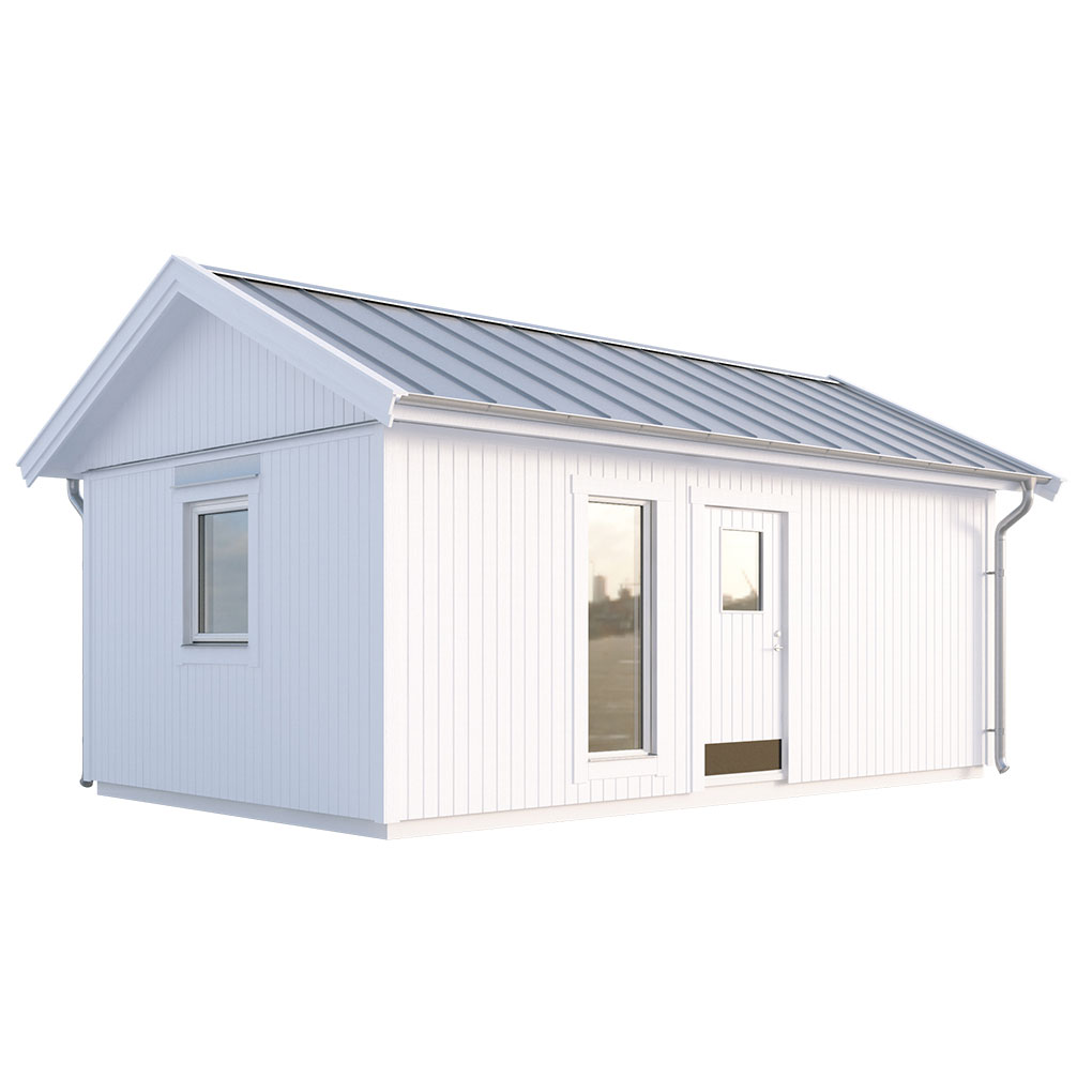 Attefallshus Vibostugan Njuta 25-1 24,3 m² Trähus med Sadeltak