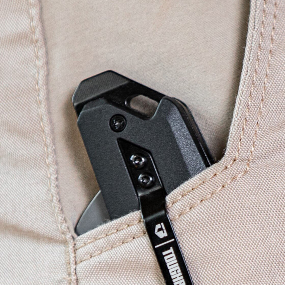 Fällkniv Toughbuilt Hawkbill Svart RF Blad H4-30