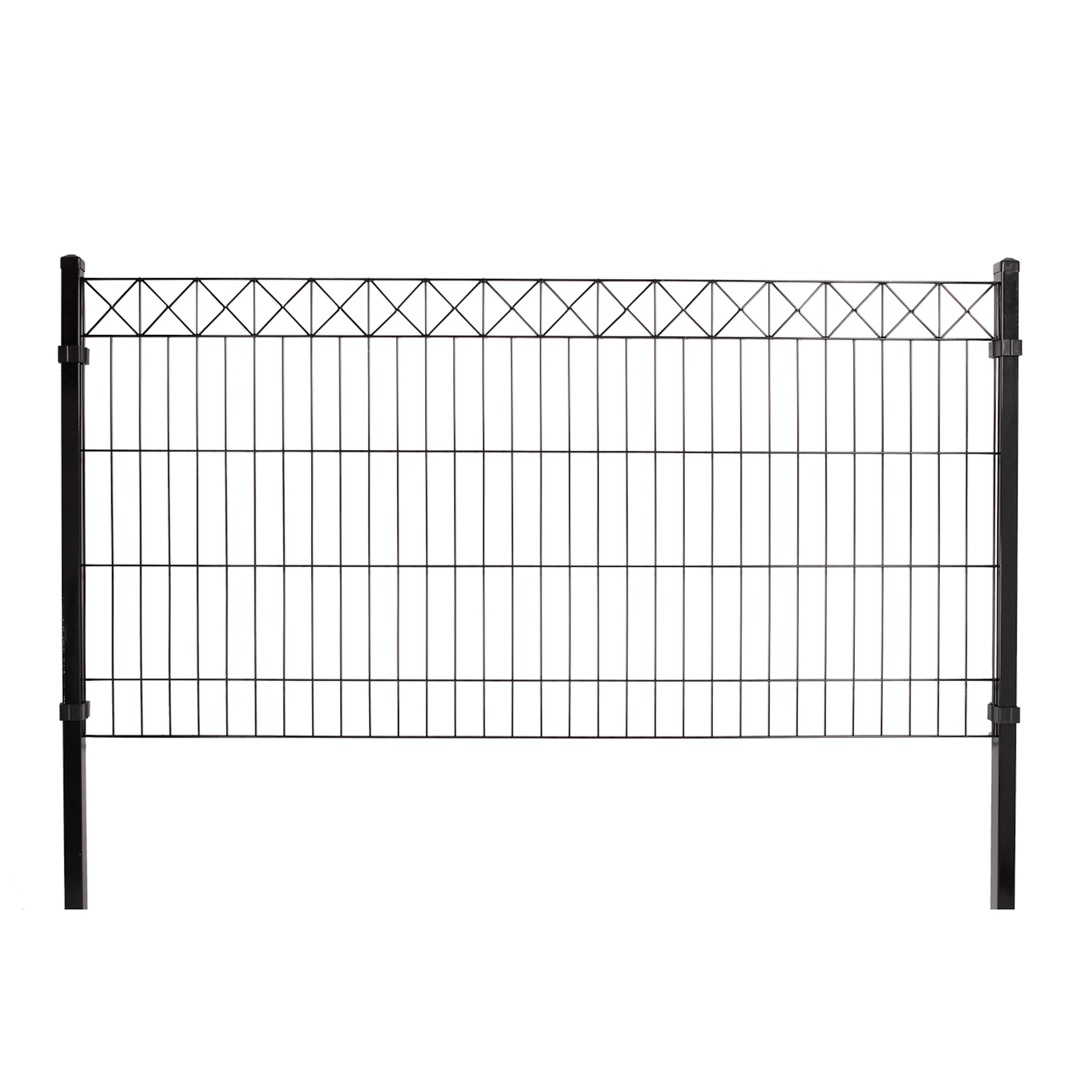 PANELFENCE W/ DEKO "X" BLACK, FENCE PACKAGE 8 FENCE Stängselset 8 Moduler