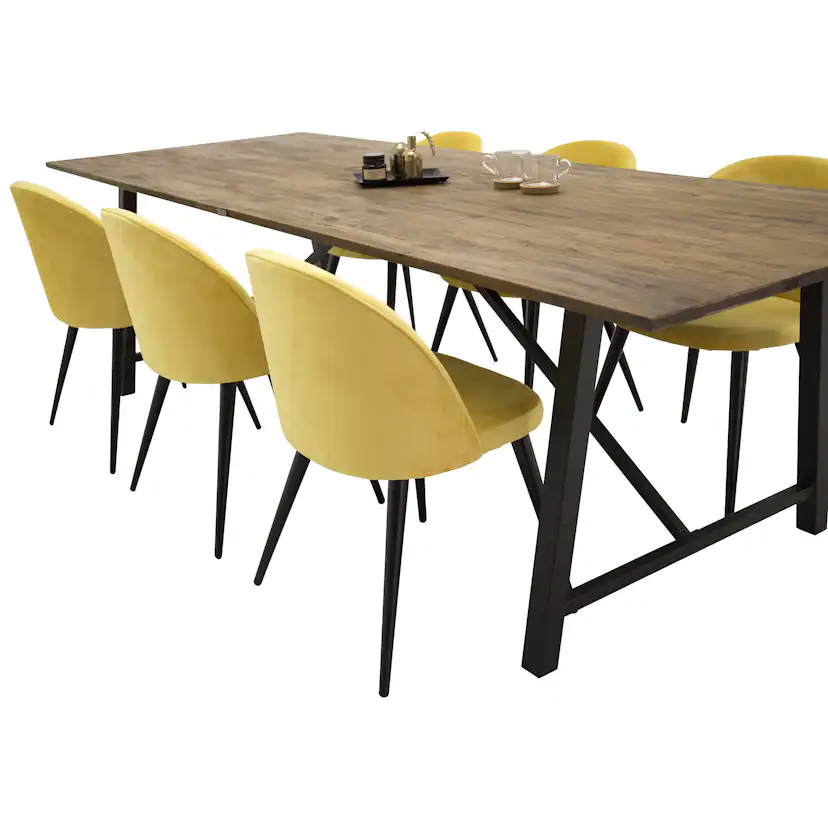 Matgrupp Venture Home Magnus med 6 Valentina Stolar