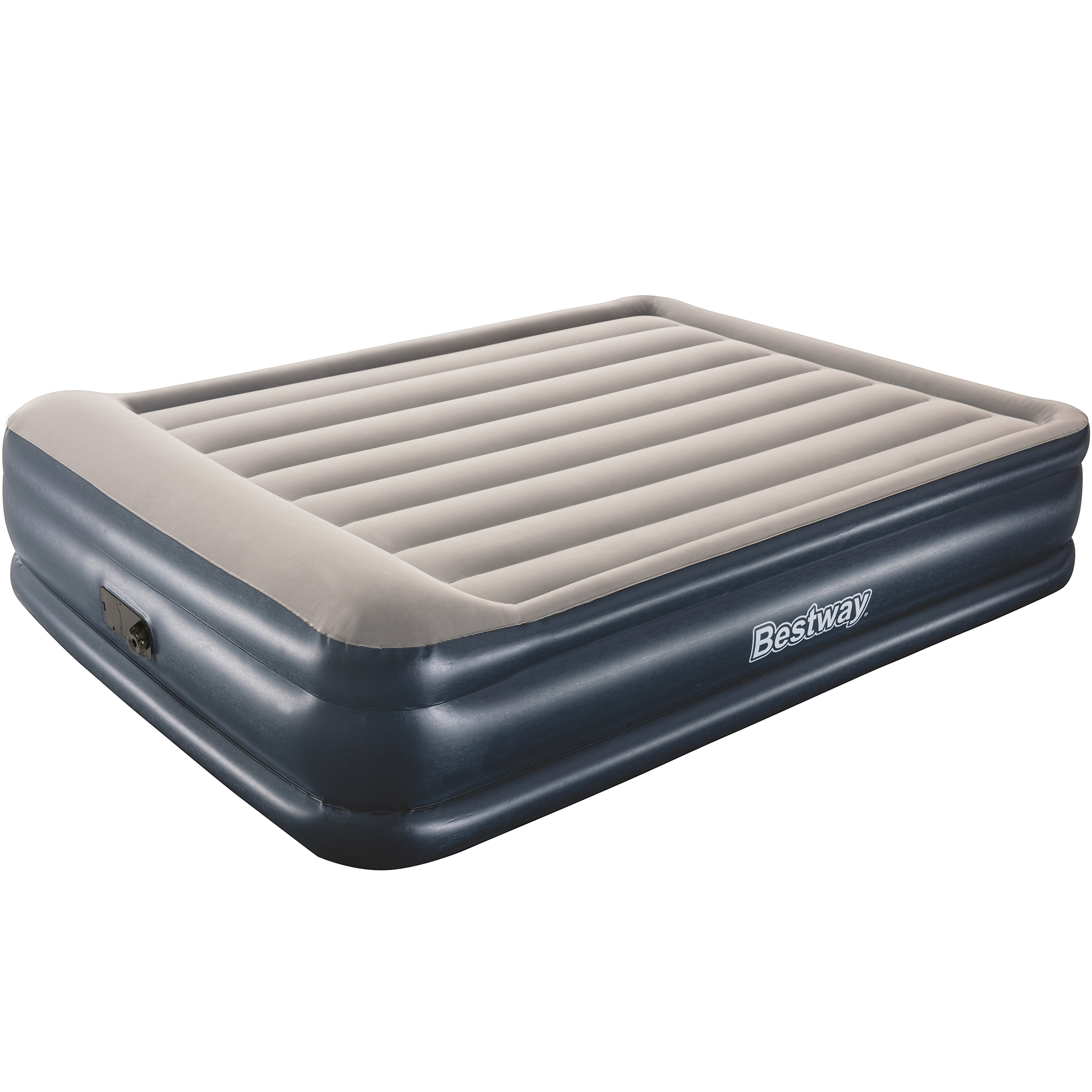 Uppblåsbar Dubbelsäng Bestway Hög Inbyggd Pump Tritech Queen Airbed