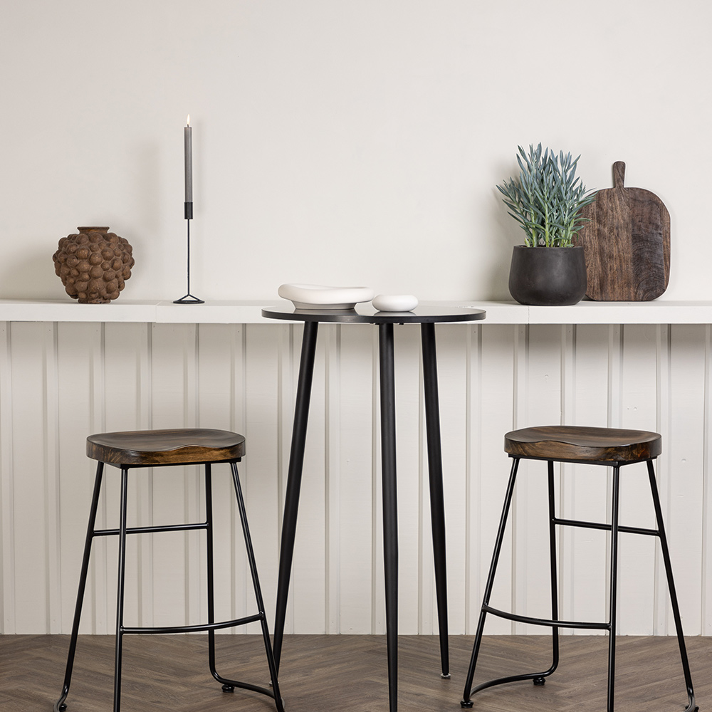 Matgrupp Venture Home Plaza Ø60 cm med 2 st Ozark stolar