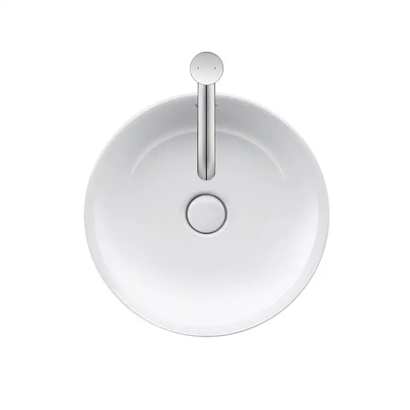 Tvättställ Duravit White Tulip för Placering på Bänkskiva Vit Högblank 430 mm