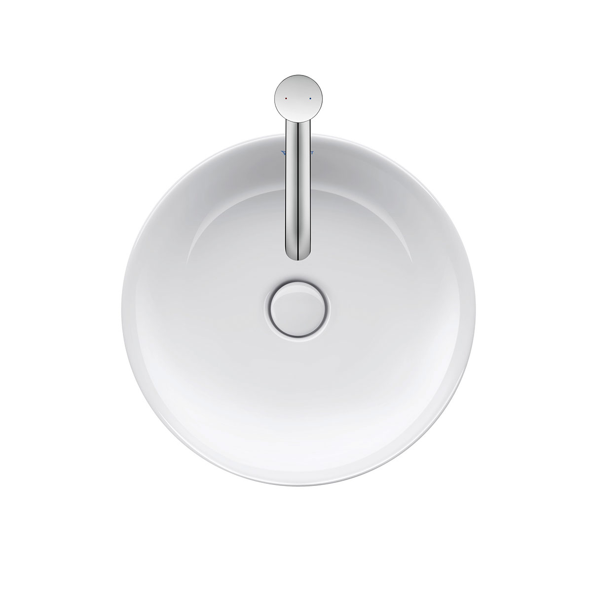 Tvättställ Duravit White Tulip för Placering på Bänkskiva Vit Högblank 430 mm