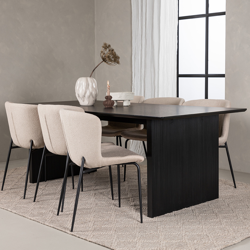 Matgrupp Venture Home Vail med 6 Modesto Stolar