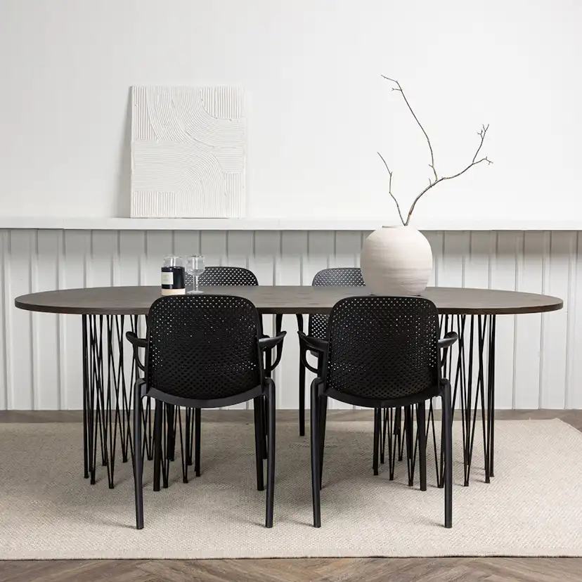 Matgrupp furniture/fashion Stone med 4 Baltimore Stolar