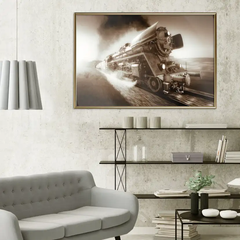 Poster Artgeist Affisch Locomotive