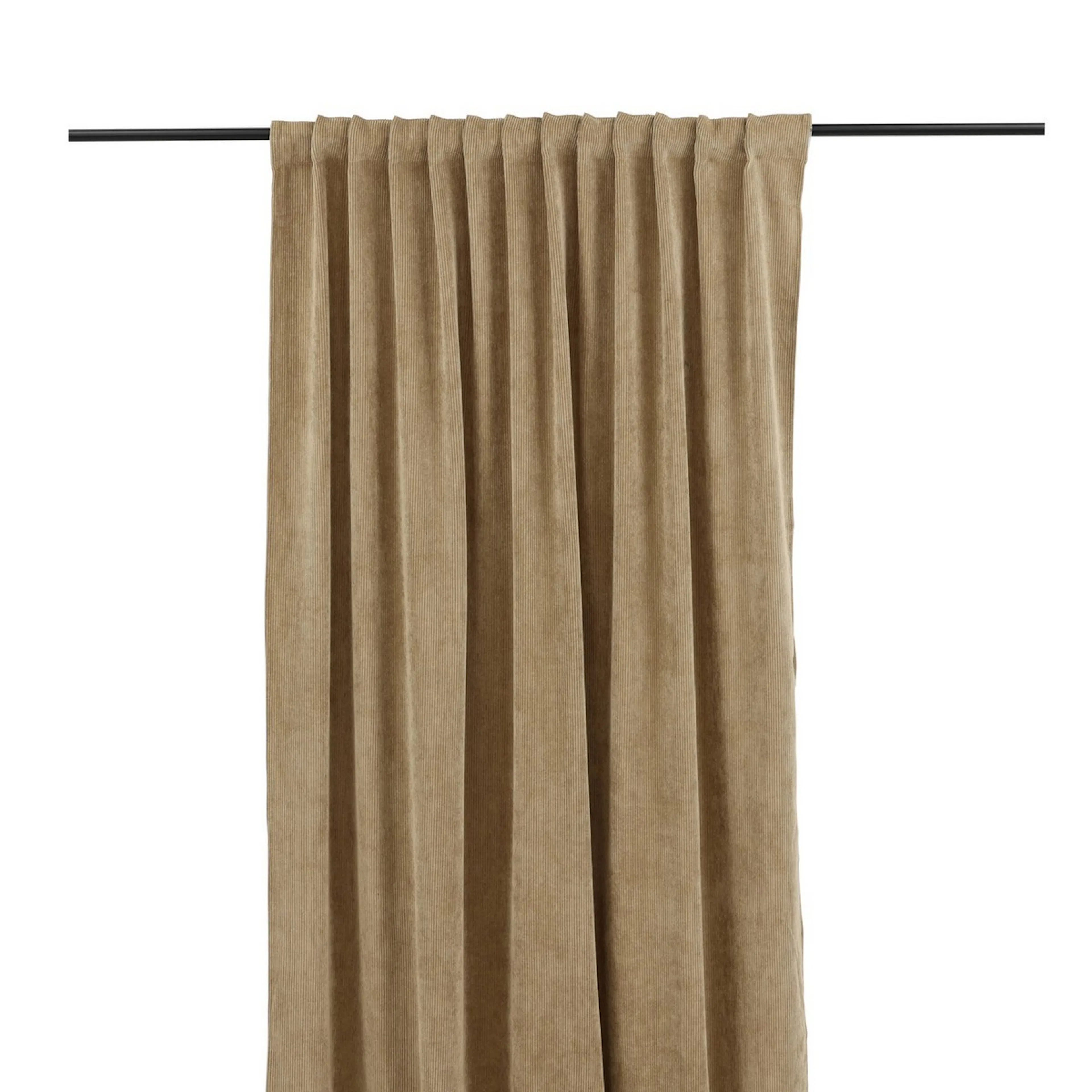 Elma Curtain Manchester - Brown - 140*290 - Multi tape Brun, Längd: 290 cm