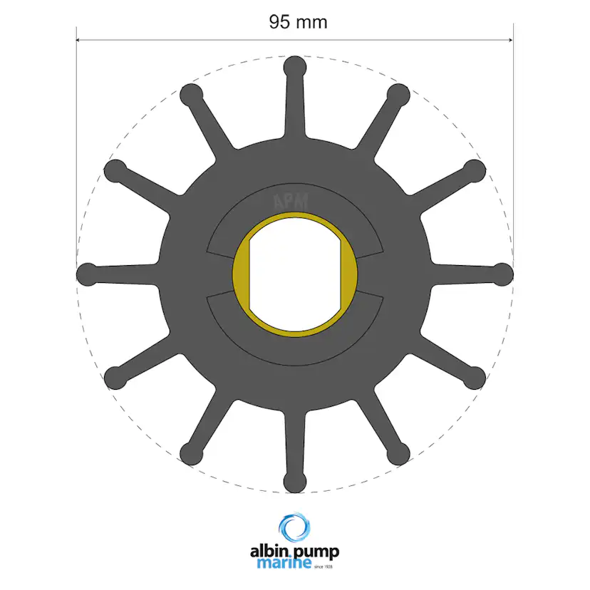 Impeller Albin Group Marine Premium 06-02-030