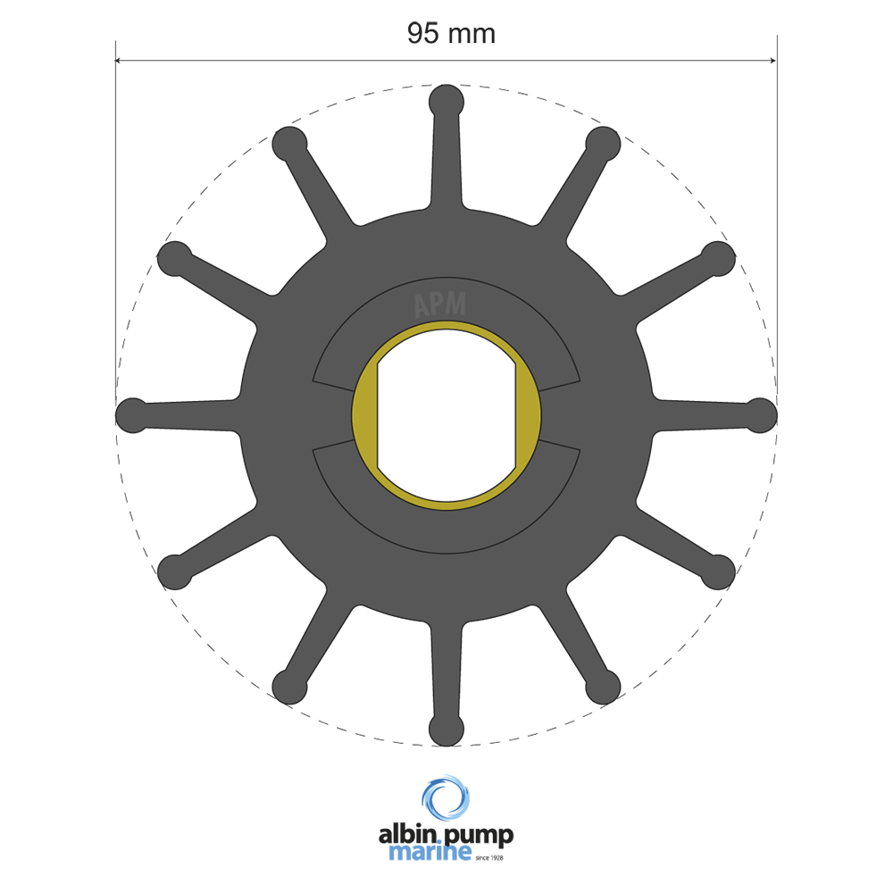 Impeller Albin Group Marine Premium 06-02-030