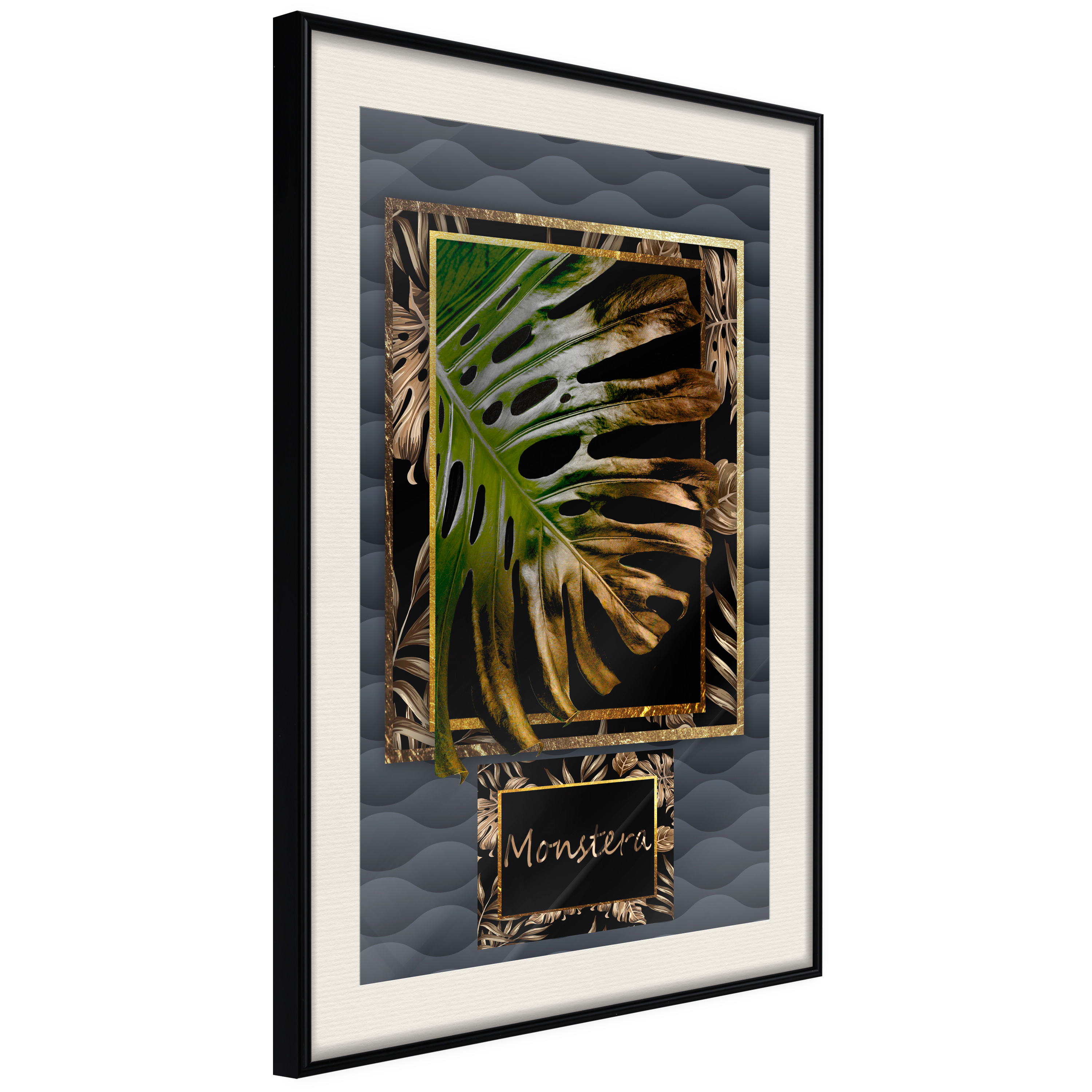 Poster Artgeist Affisch Gilded Monstera