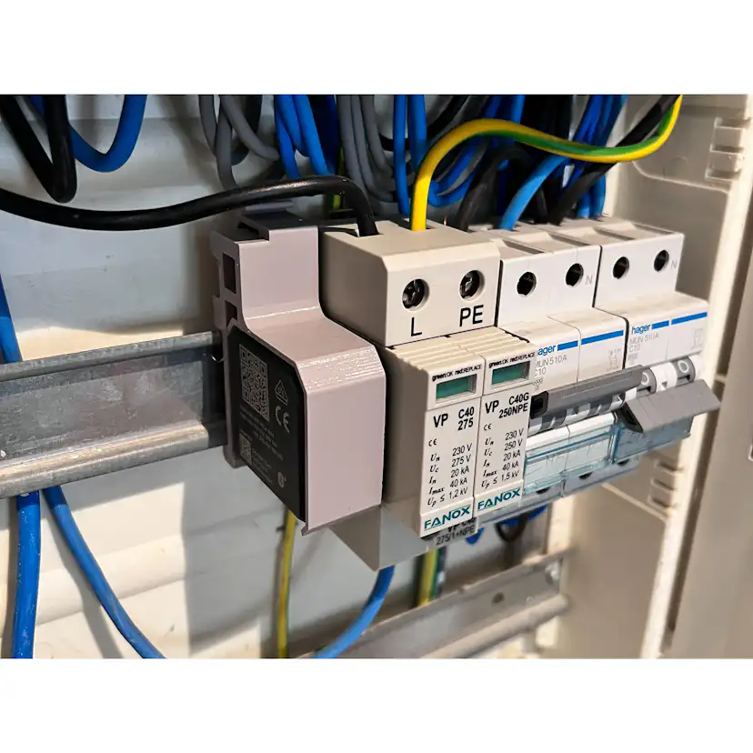 DIN-fäste Winther Dimmer Grön Wiser