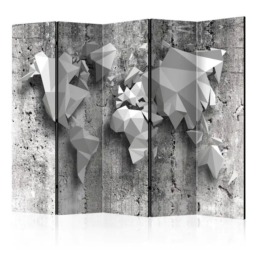 Rumsavdelare Arkiio World Map Origami II 225x172 cm