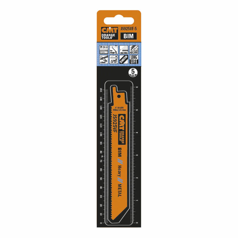 Tigersågblad CMT Orange Tools Metall 150mm BIM Heavy 5 st JS925VF-5