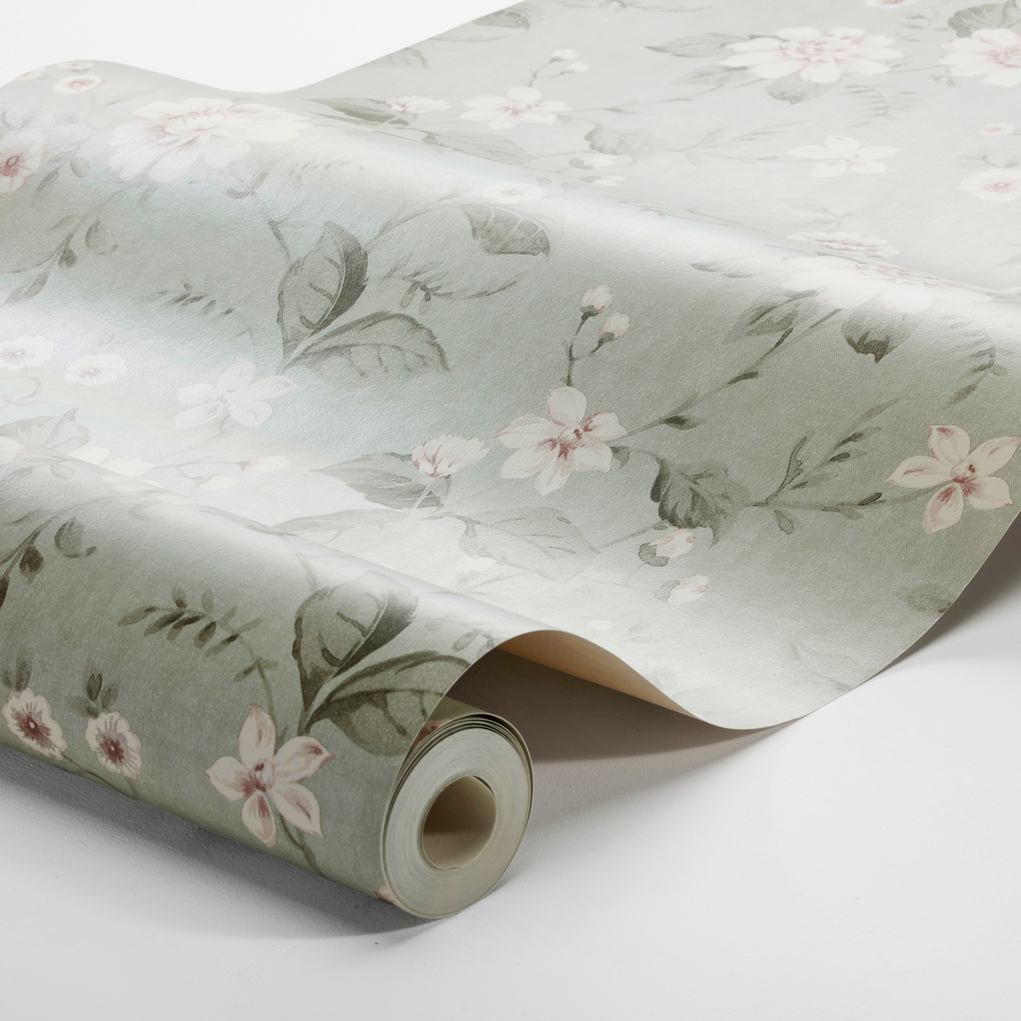 Tapet Boråstapeter Lauras Cottage 3574 Non Woven, Mönstrad Grön