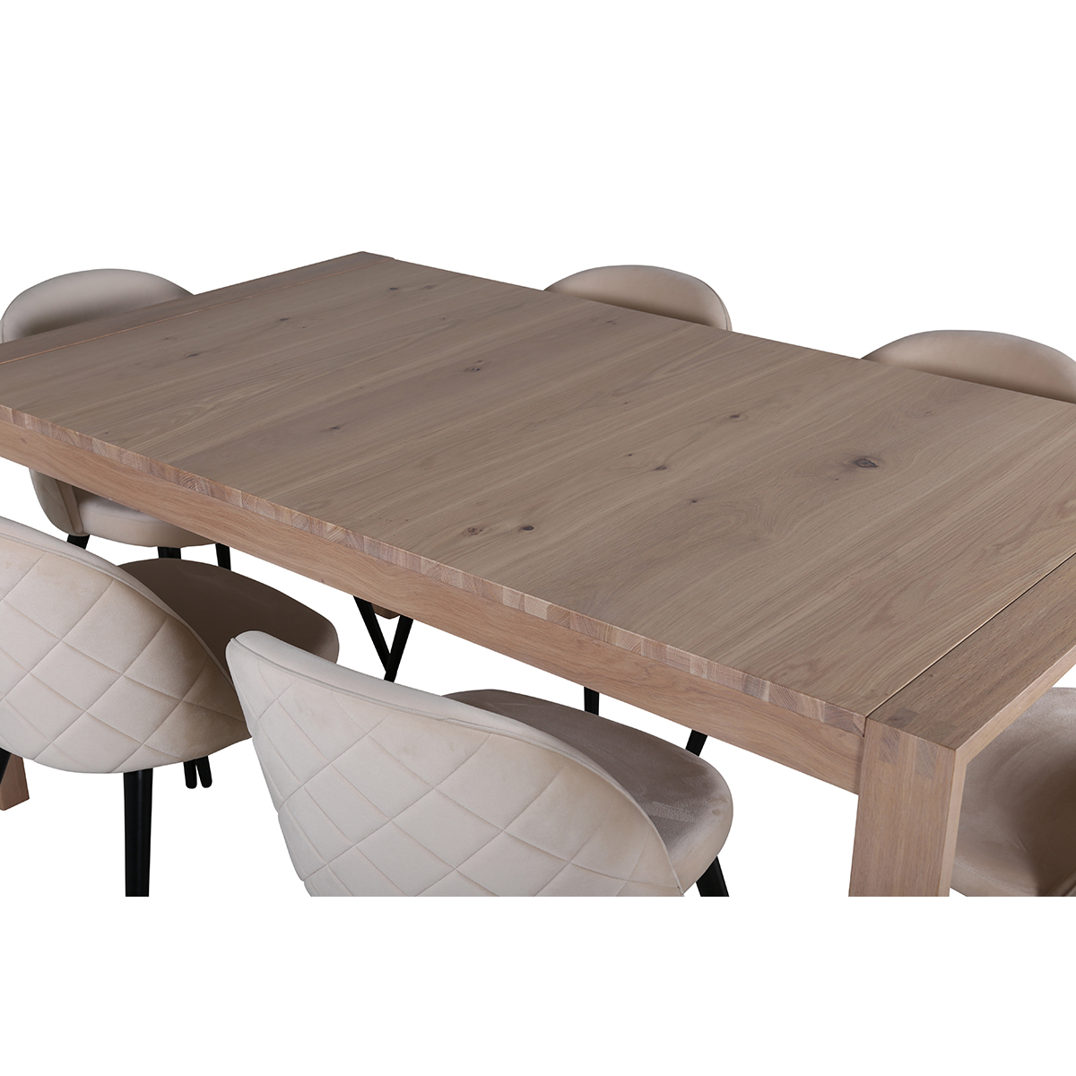 Matgrupp Venture Home Shy med 6 Valentina Stitcthes Stolar Sammet