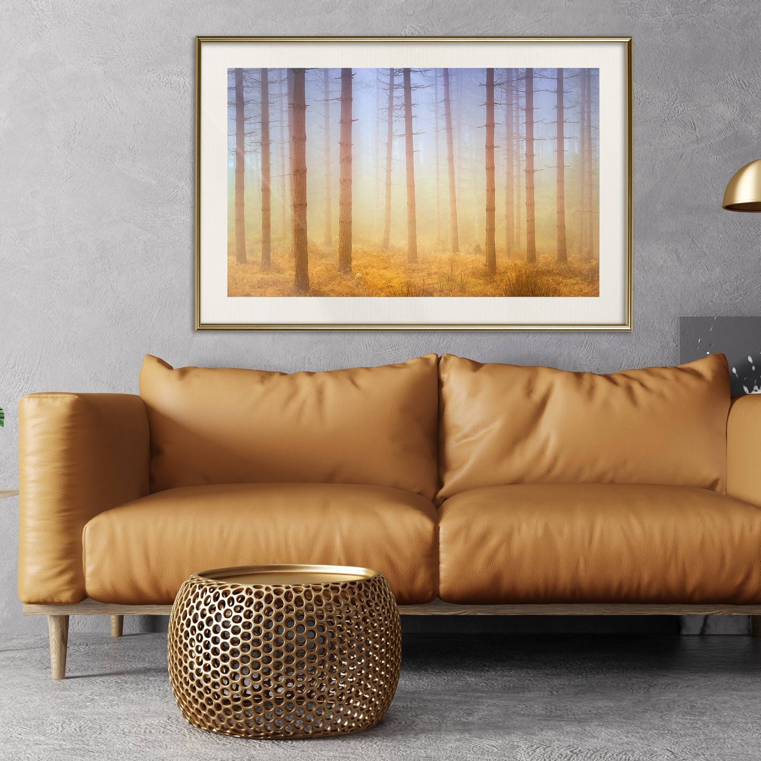 Poster Artgeist Affisch Foggy Forest