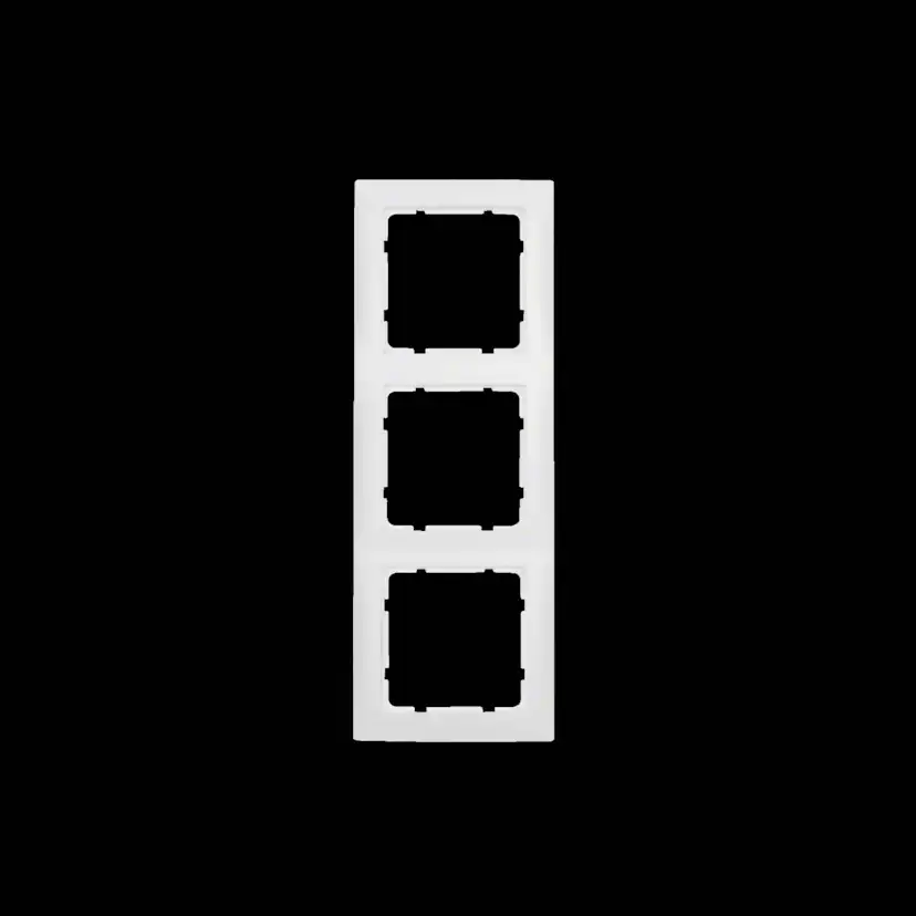 Kombinationsram Hager 3-fack i Plast S.1