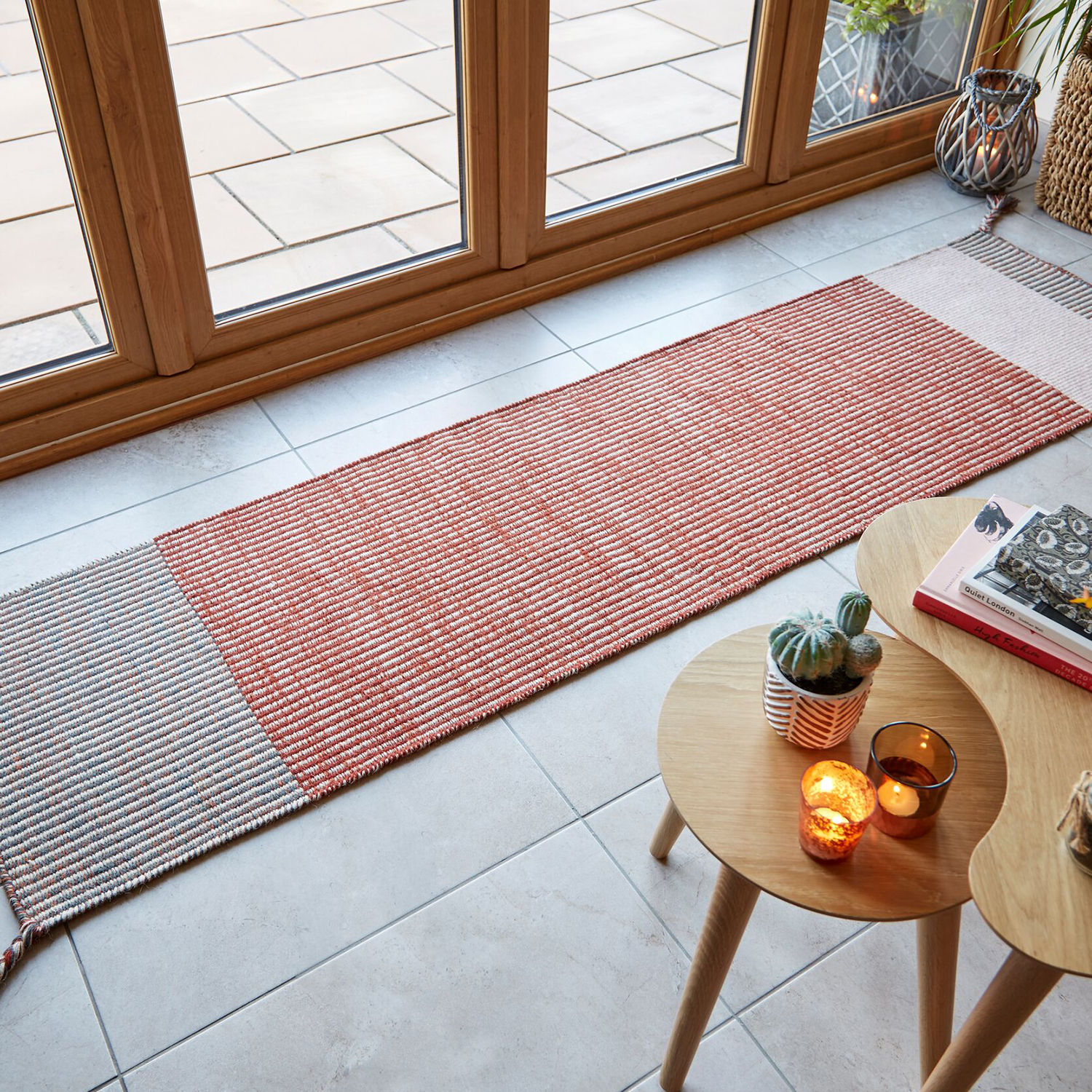 Flatvävd Matta Flair Rugs Anu Runner 60x200 Ull
