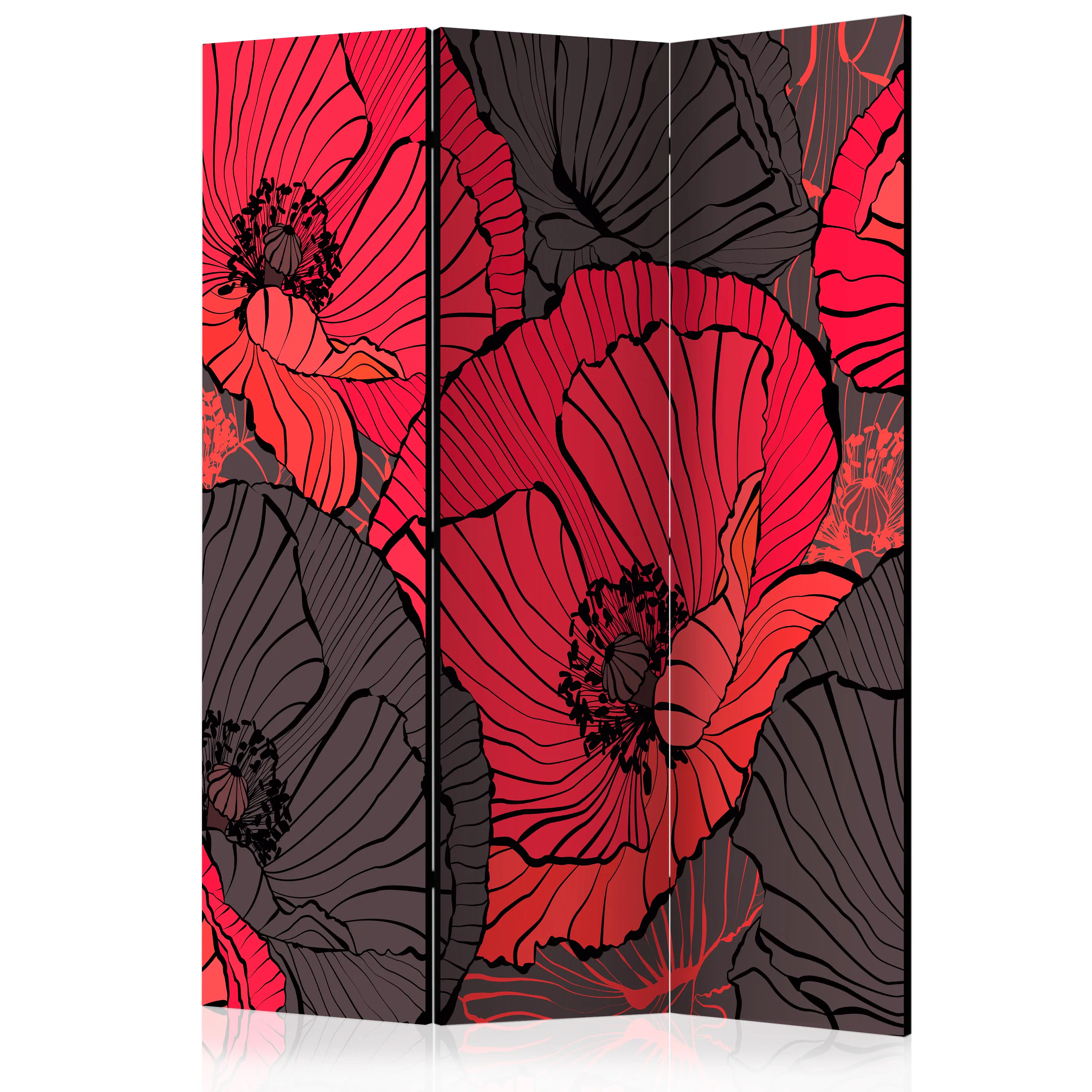 Rumsavdelare Arkiio Pleated Poppies 135x172 cm