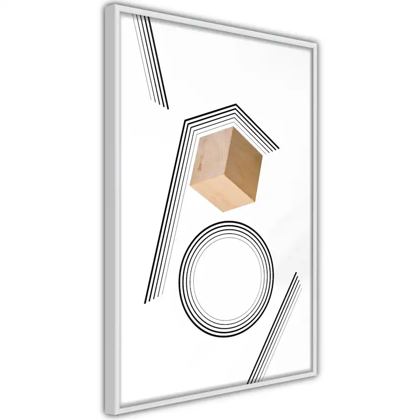 Poster Artgeist Affisch Wooden Cube