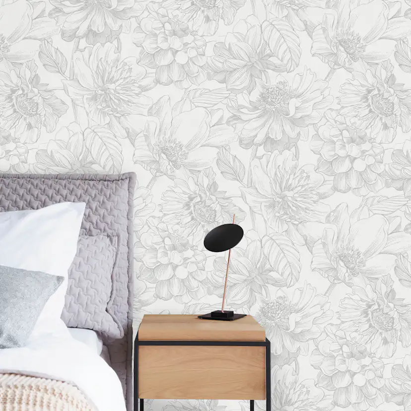 Tapet Art For The Home Dalia Grå 108233