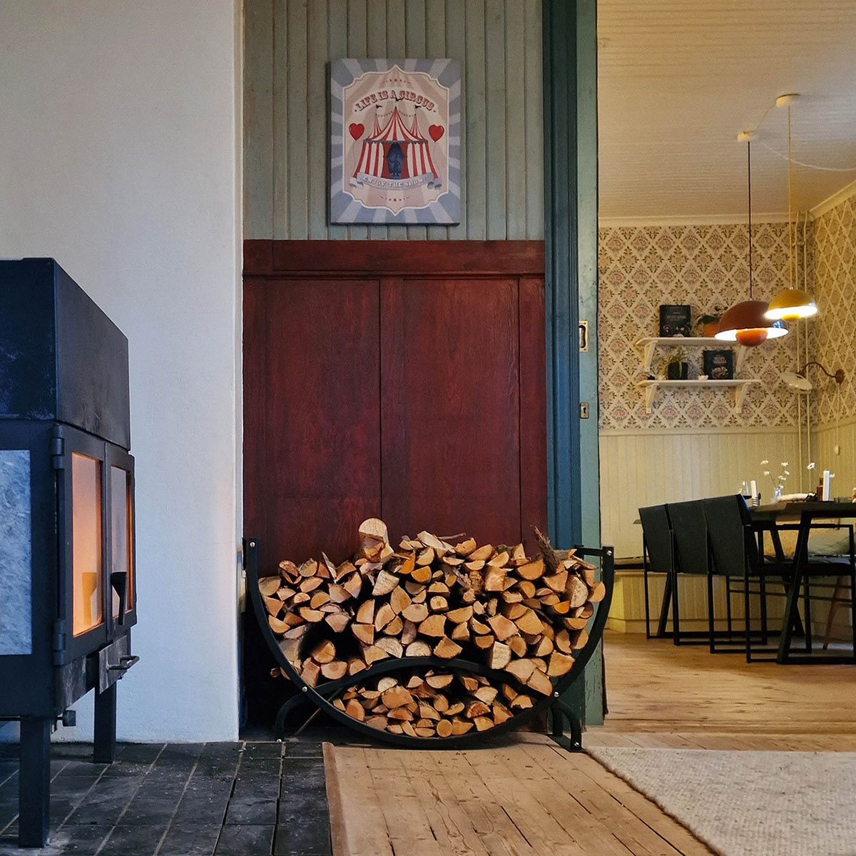 Vedställ Lyfco Halvmåneformad Kolstål