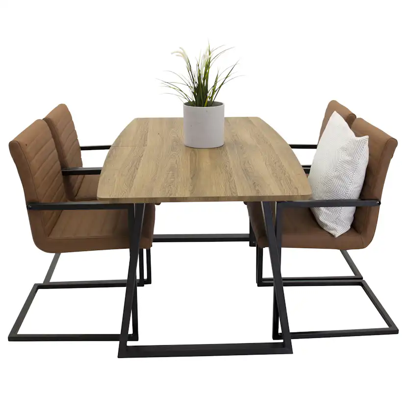 Matgrupp Venture Home Ina med 4 Asta Stolar