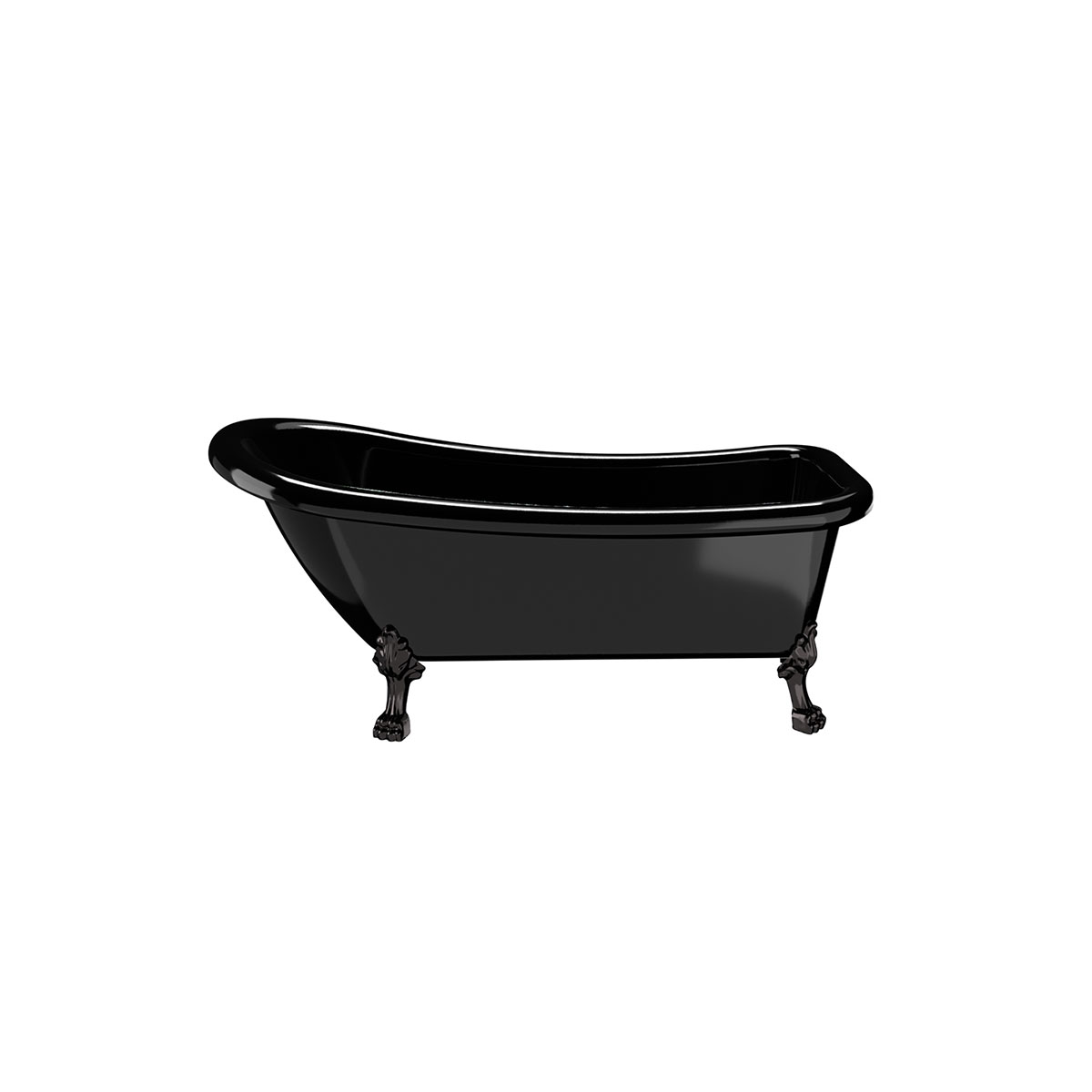 Badkar Noro Old England 1530 mm Svart