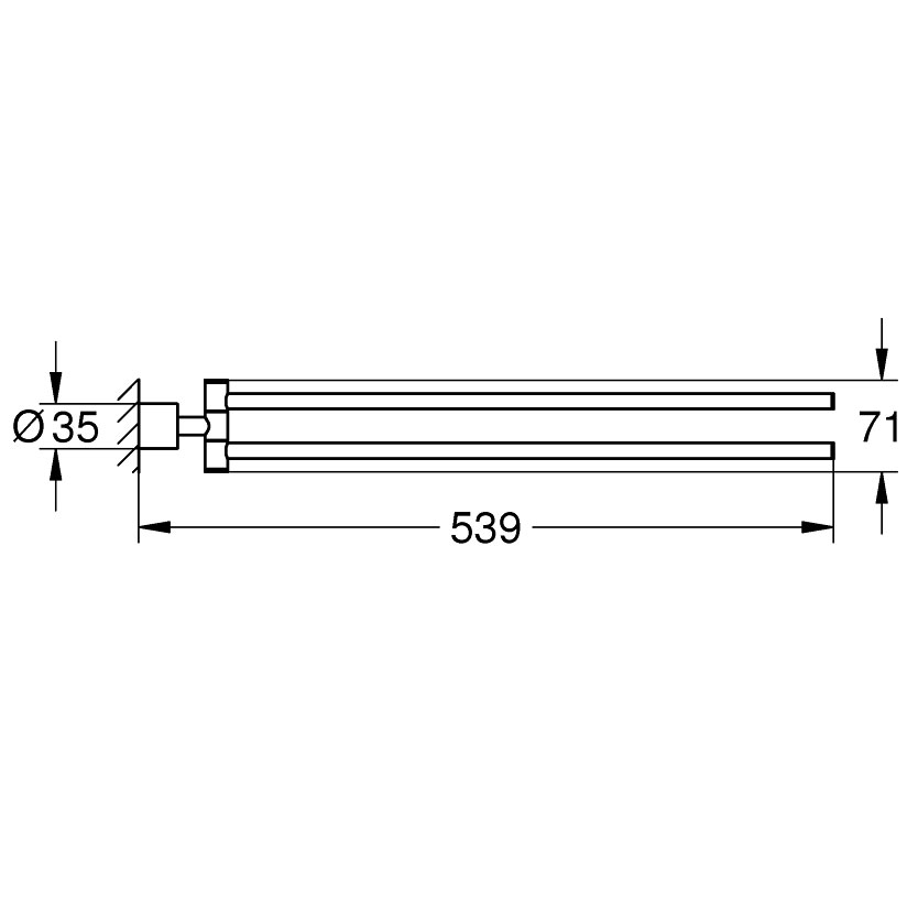 Handduksstång Grohe Atrio 40308
