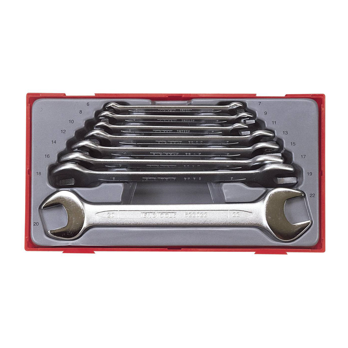 Fasta nycklar i sats Teng Tools TT6208