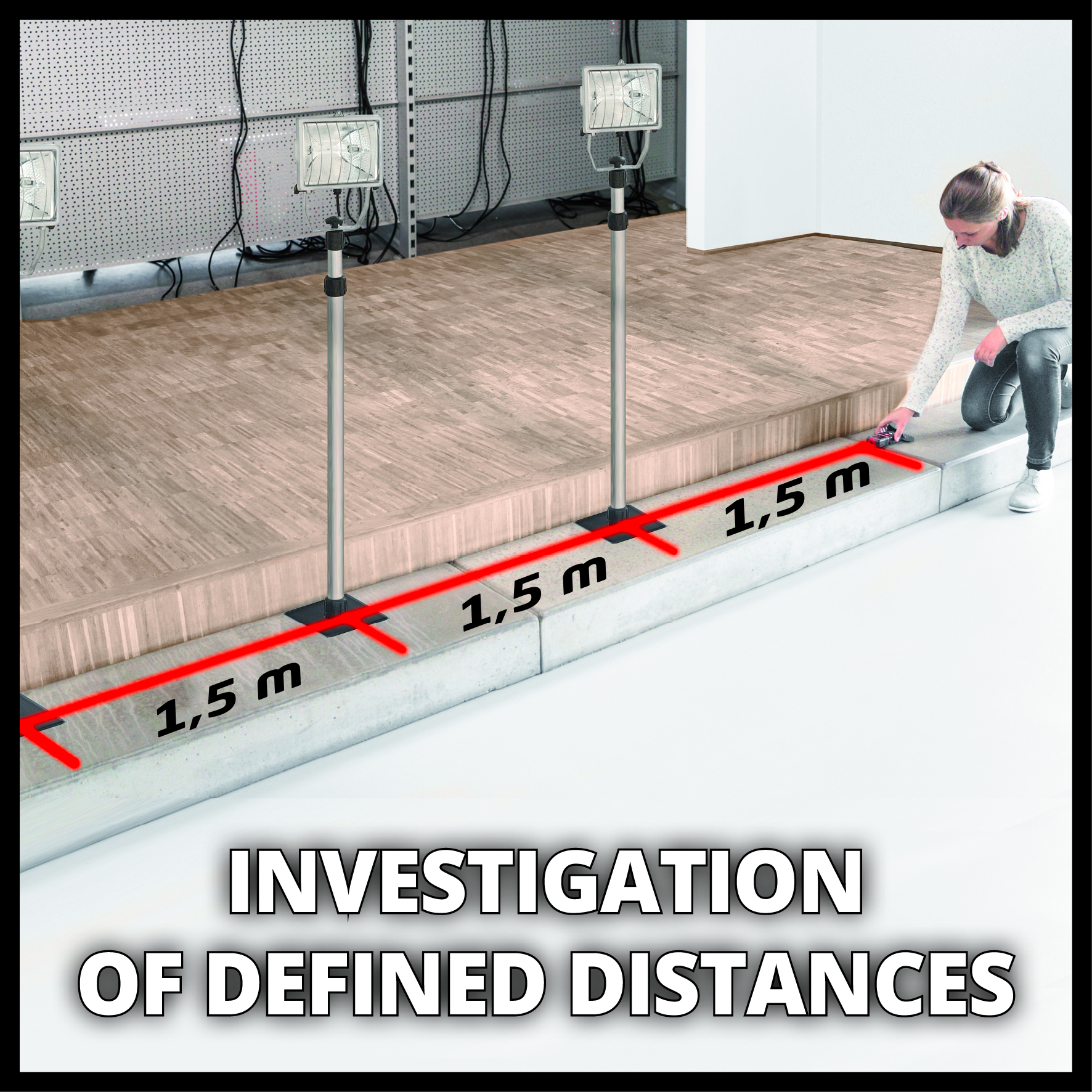 Laseravståndsmätare Einhell TC-LD 50