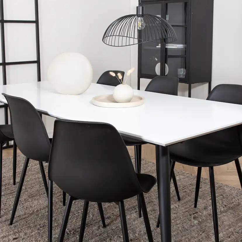 Matgrupp Venture Home Jolie med 6 Pobbie Stolar Järn
